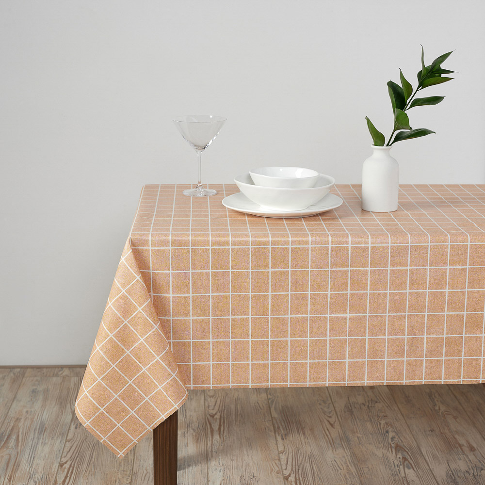 PROVANCE Карамель Скатерть ПВХ 110х140см на текстильной основе, арт.№ 479-302