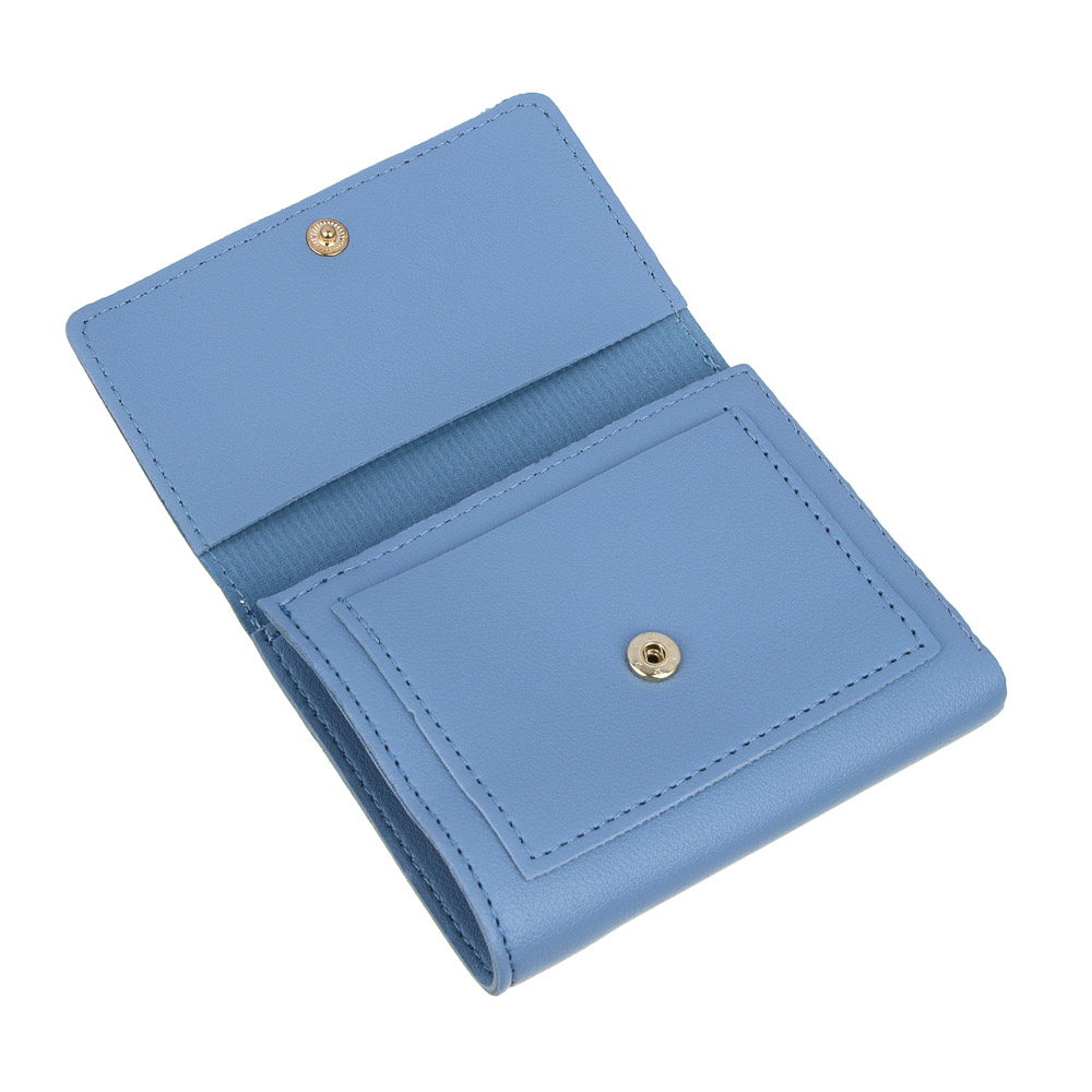 ЮL Симпли Кошелек женский мини для карт и купюр на кнопке, ПУ, 11,5х9х2см, 3 цвета, КЖ24-47, арт.№ 303-054