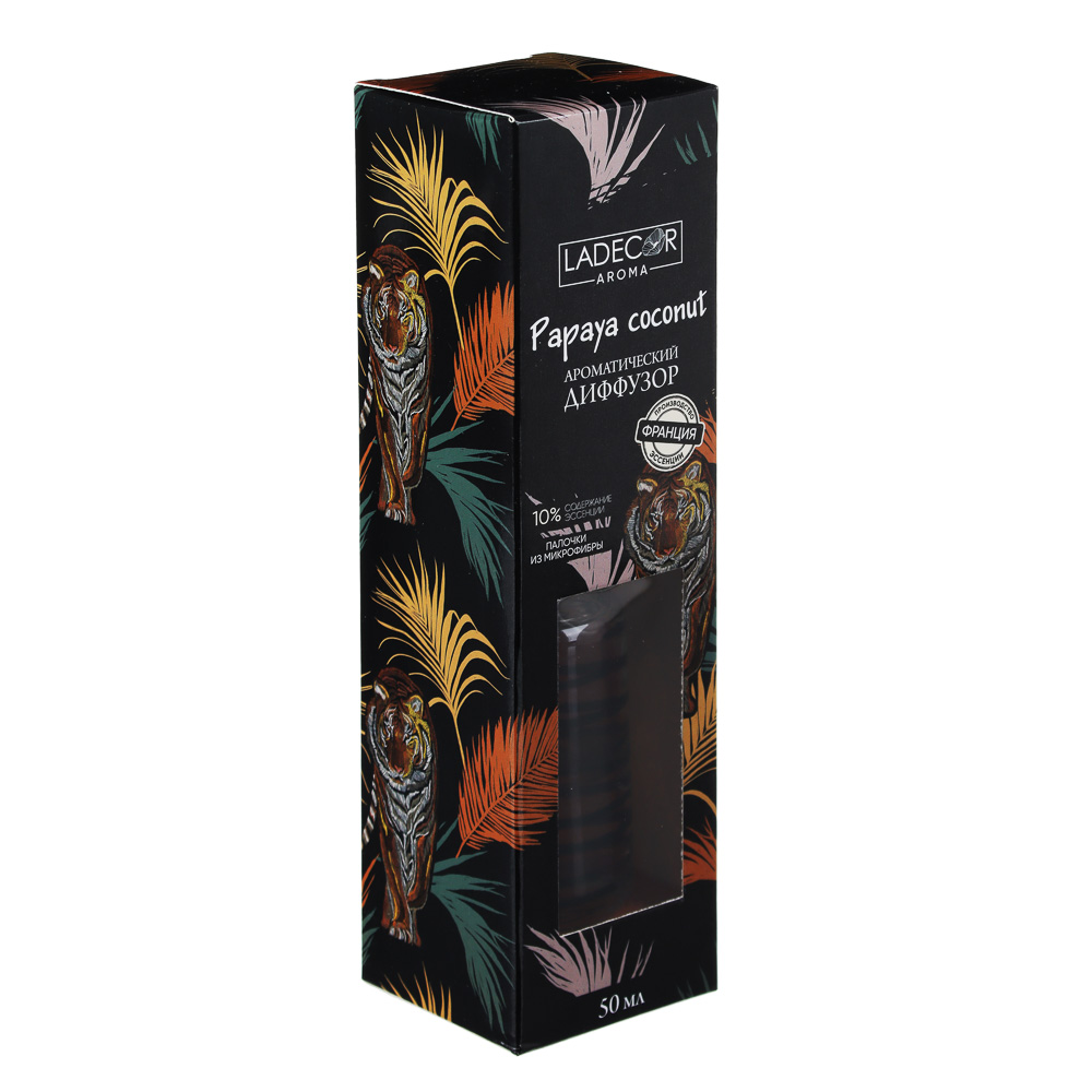 LADECOR Аромадиффузор с двух цветными палочками, 50 мл, 2 аромата, арт.№ 412-077