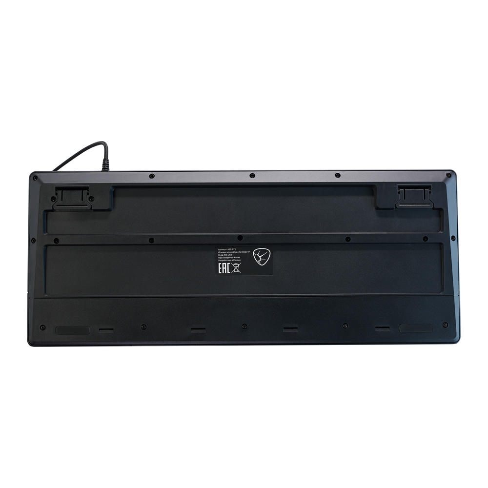 Игровая клавиатура проводная BY Rondache FULL SIZE ISO, мембранная, 104 кл., RGB, 2м, энкодер, арт.№ 405-071