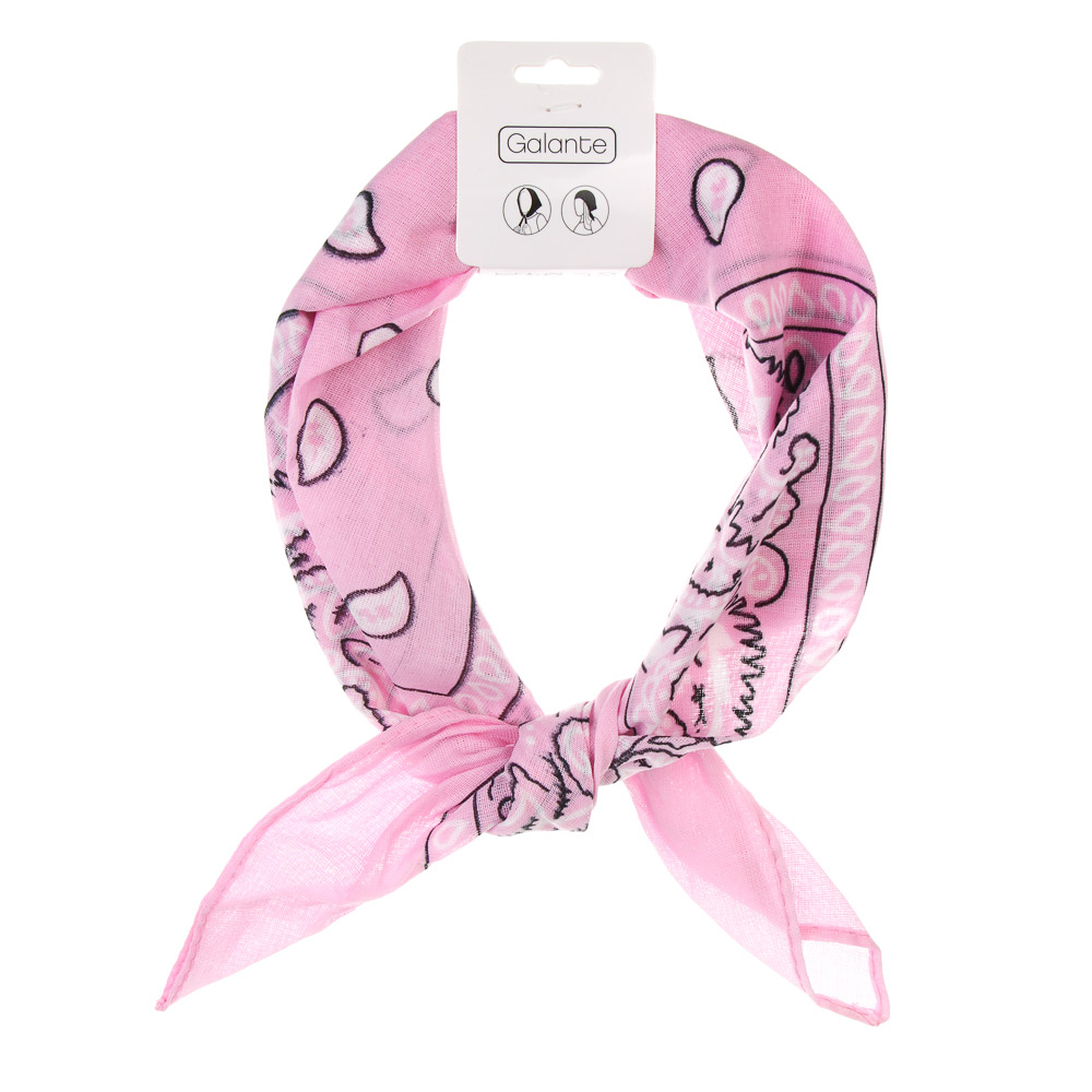 Платок летний, тм GALANTE, р. 54-56, (53*53), 100% хлопок, разноцветный, арт.№ 314-064