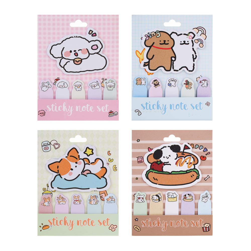 Набор бумаги с клеевым краем фигурный "Минисо Стайл", 20л, уп. 12х15,6см, 4 дизайна, арт.№ 557-143