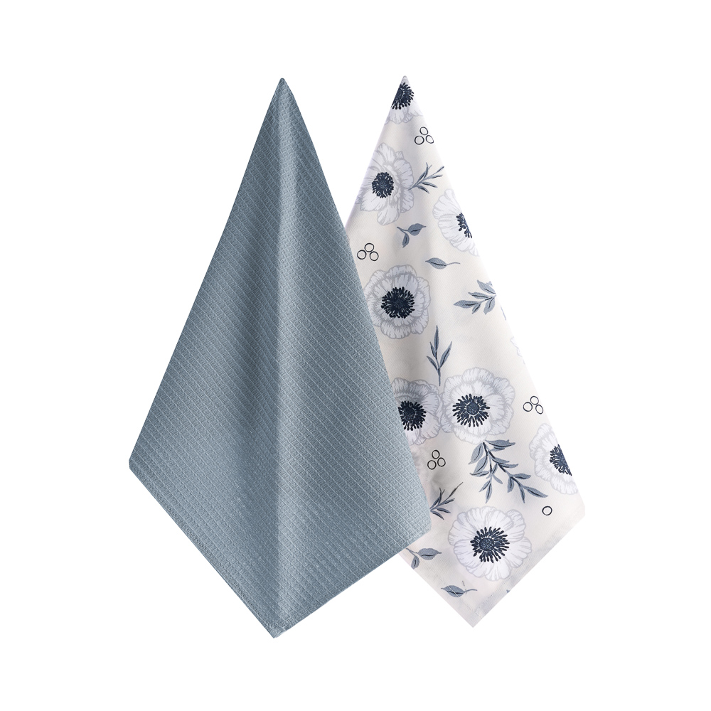 PROVANCE Нэви Комплект полотенец кухонных 2шт, 100% хлопок, 40х60см, серый, арт.№ 434-158