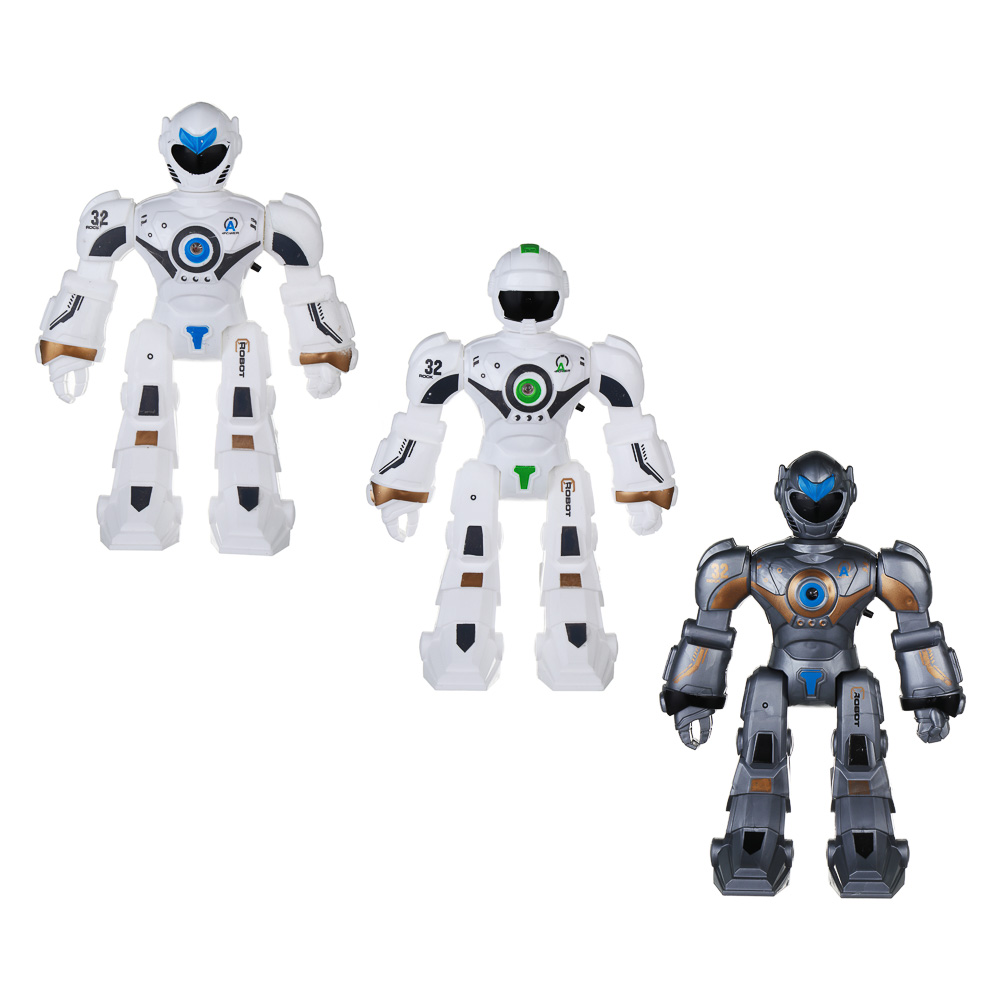 ИГРОЛЕНД Робот, свет, звук, пластик, 3хАG13, 15,5х6х20,8 см, арт.№ 296-123