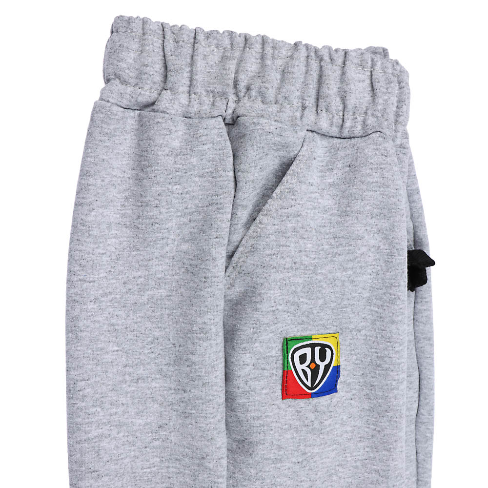 BY Basic Брюки детские, хлопок, цвет серый, размер 128, арт.№ 833-042