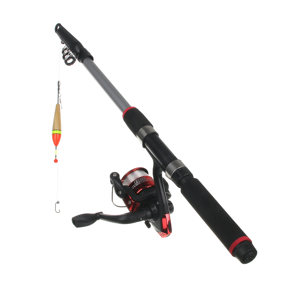 Набор рыболовный тм AZOR FISHING,(Удочка телескоп.,1,8м,тест 10-30 гр,катушка,леска,грузила,бусины), арт.№ 149-110