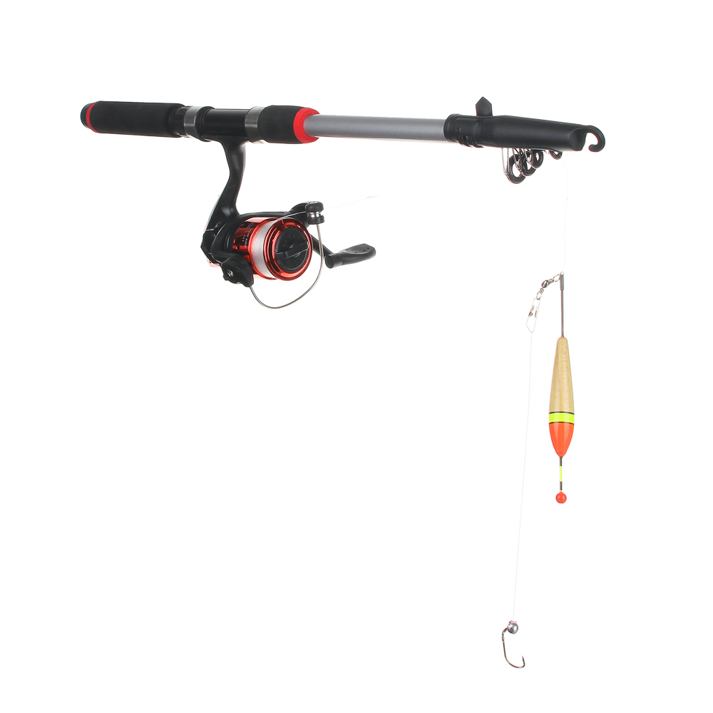 Набор рыболовный тм AZOR FISHING,(Удочка телескоп.,1,8м,тест 10-30 гр,катушка,леска,грузила,бусины), арт.№ 149-110