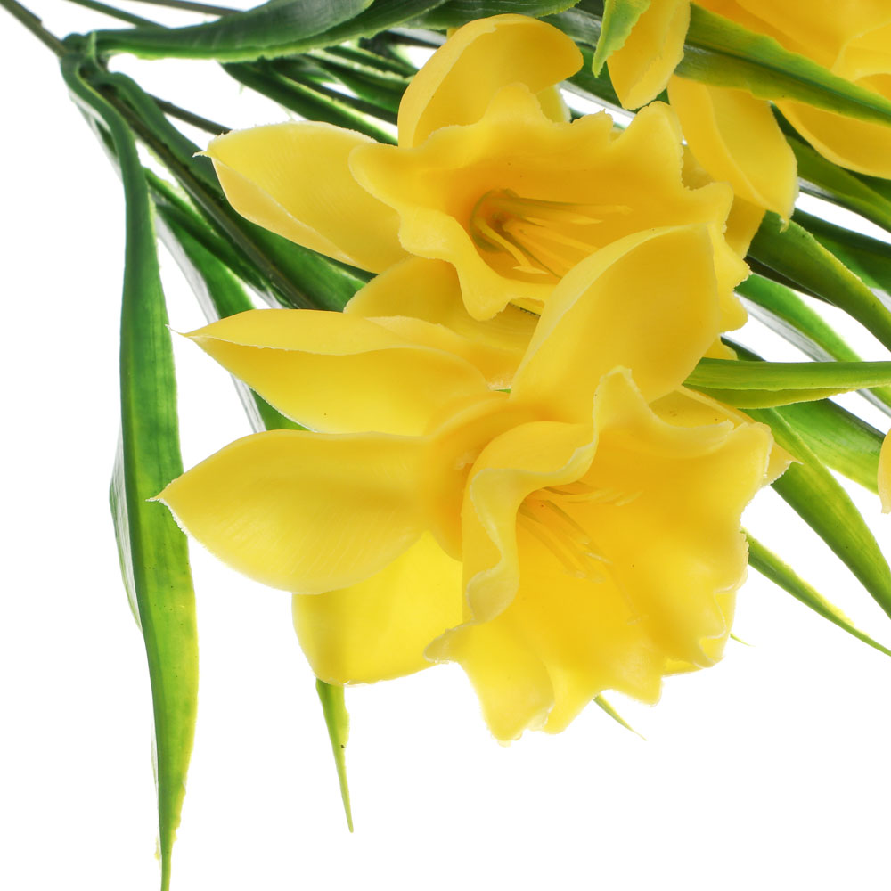 Букет искусственных цветов тм LADECOR нарциссы 32 см, арт.№ 001-004