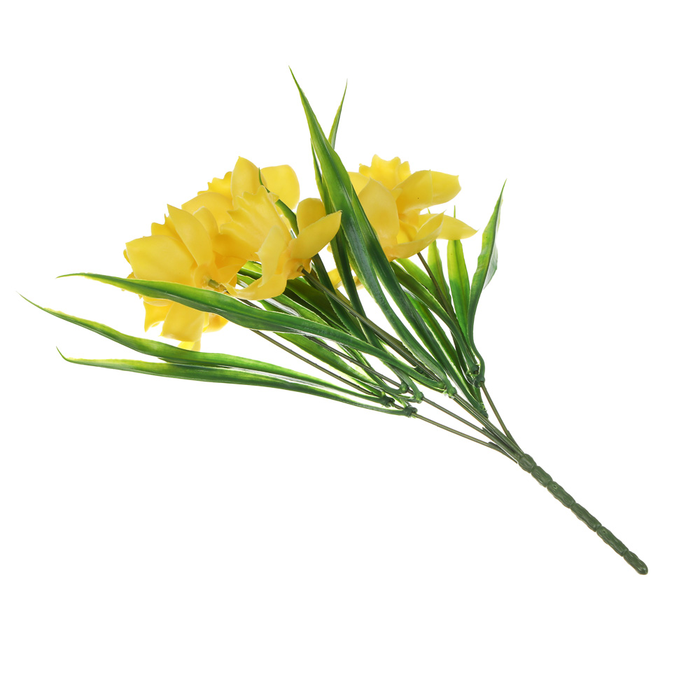 Букет искусственных цветов тм LADECOR нарциссы 32 см, арт.№ 001-004