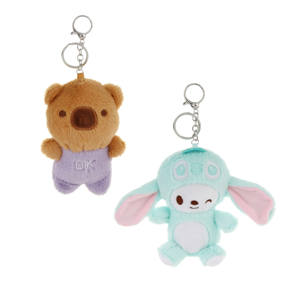 Брелок-подвес мягкий "Милаш" в костюмчике, полиэстер, металл, ИГРОЛЕНД, 1811-40, арт.№ 264-572