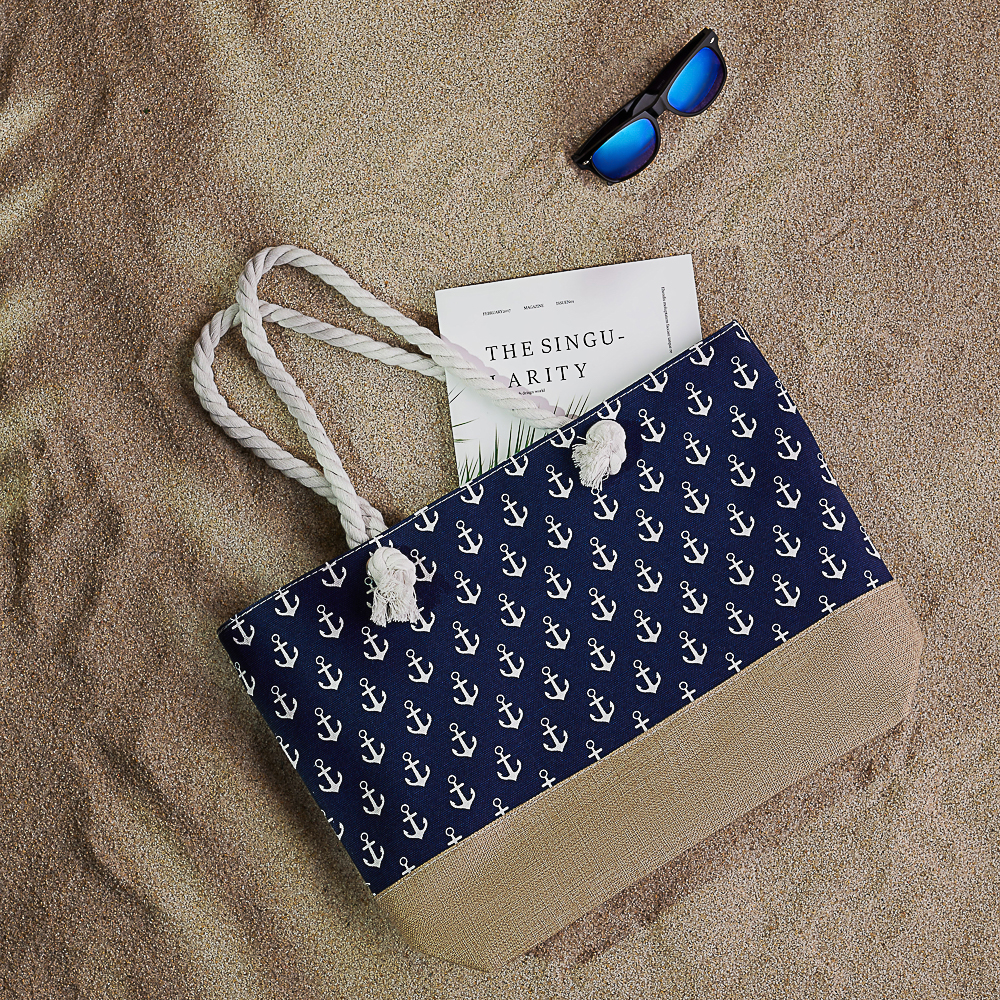 ЮL Сумка пляжная 52х35х12 см, 100% полиэстер, 3 цвета, арт.№ 337-049