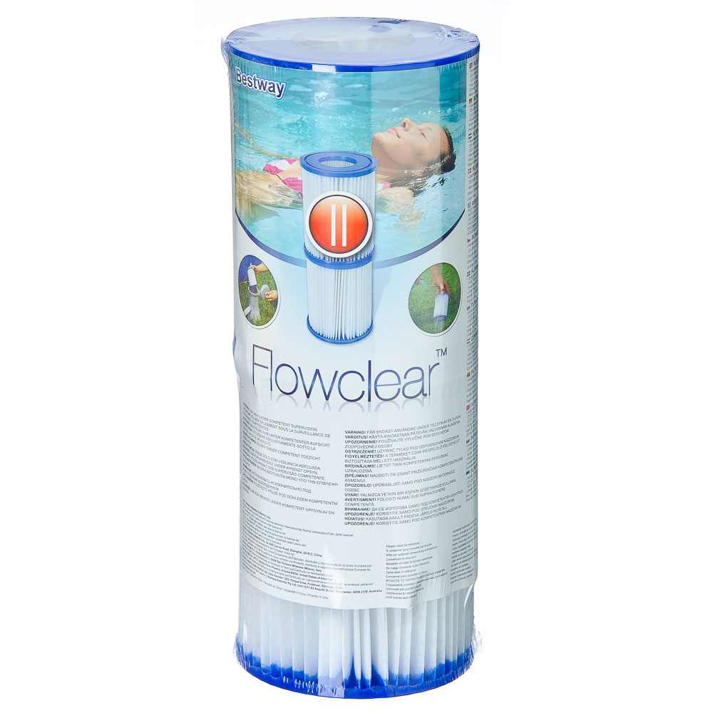 BESTWAY Картридж фильтра (II), ПВХ, 10,6х13,6см, 58094, арт.№ 107-215