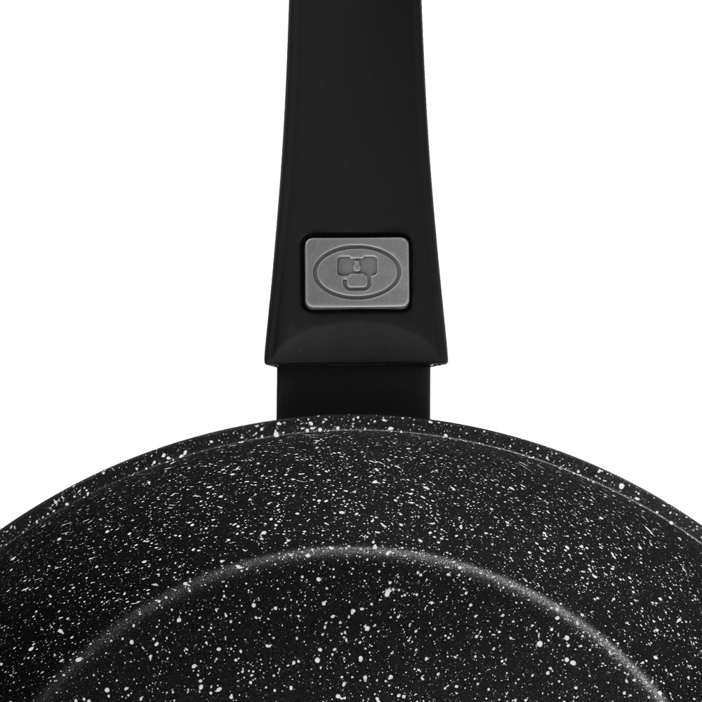 SATOSHI Оникс Сковорода литая d24см, антипригарное покрытие "мрамор", съемная ручка, индукция, арт.№ 846-729