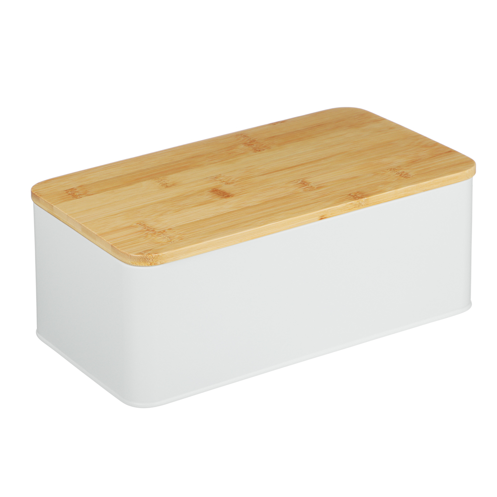SATOSHI Хлебница с бамбуковой крышкой 33x17,5x13,5см, жесть, арт.№ 828-340