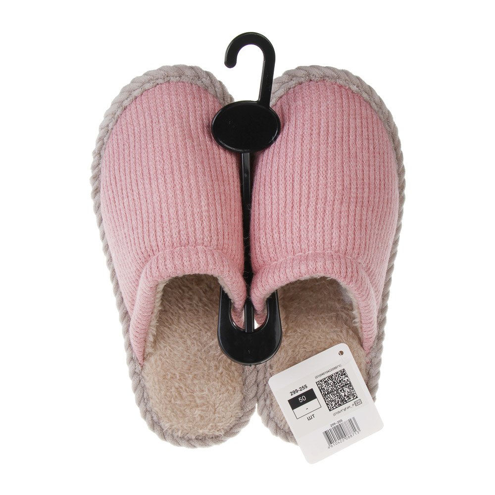 Обувь домашняя, размер 38-39, цвет розовый, #3, арт.№ 299-255