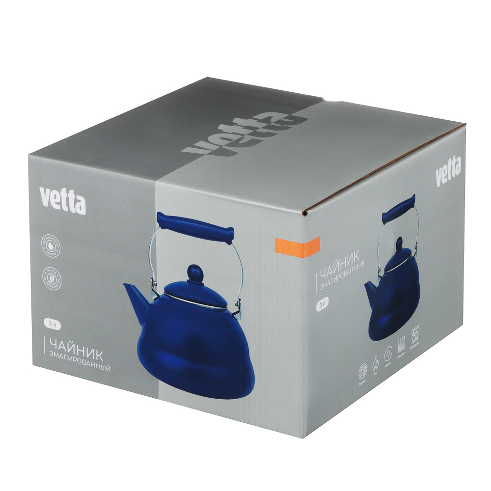 Чайник эмалированный VETTA Ноэми, 3л, индукция, арт.№ 894-564