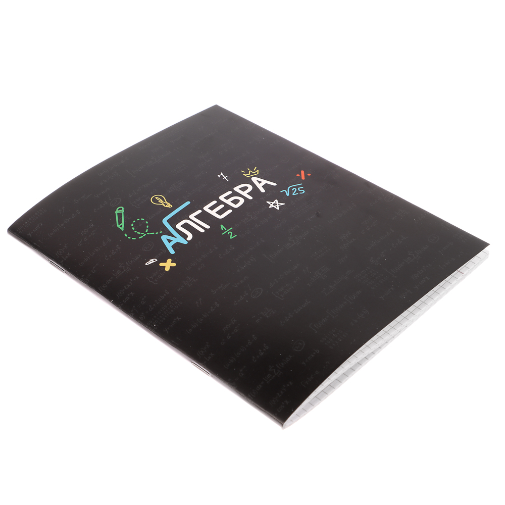 Тетрадь 48л. ClipStudio "Предметная" А5, БЕЛЫЕ ЛИСТЫ, обл.картон, скрепка, 7 видов, справ.мат., арт.№ 578-156