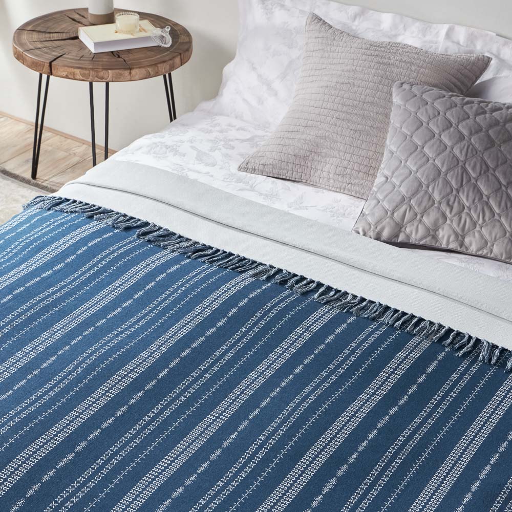 PROVANCE Нэви Покрывало хлопок, 200х220см, 2 дизайна, арт.№ 486-195