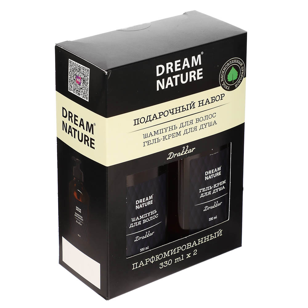Подарочный набор мужской Drakkar Шампунь для волос+гель д/душа, 2*330мл, арт.№ 954-059