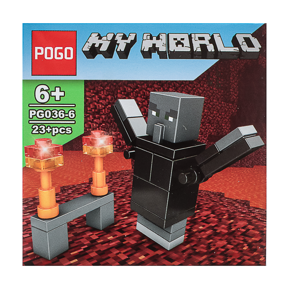 Конструктор "Игровой мир" 21-28 дет., ABS, 7х4,5х7 см, 6 видов, арт.№ 265-664