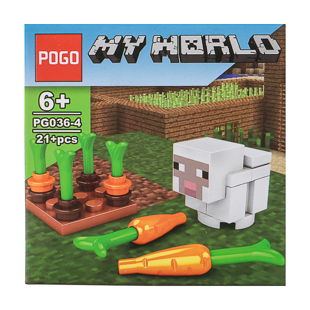 Конструктор "Игровой мир" 21-28 дет., ABS, 7х4,5х7 см, 6 видов, арт.№ 265-664