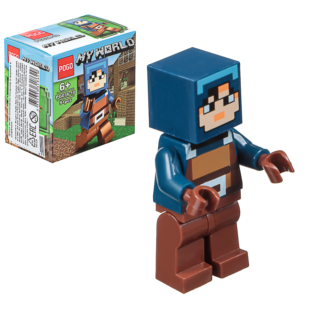 Конструктор "Игровой мир" 21-28 дет., ABS, 7х4,5х7 см, 6 видов, арт.№ 265-664