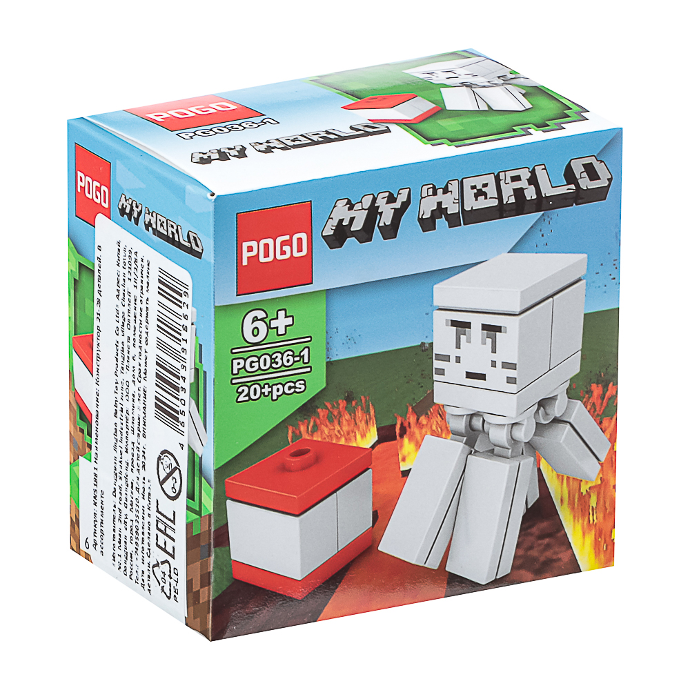 Конструктор "Игровой мир" 21-28 дет., ABS, 7х4,5х7 см, 6 видов, арт.№ 265-664