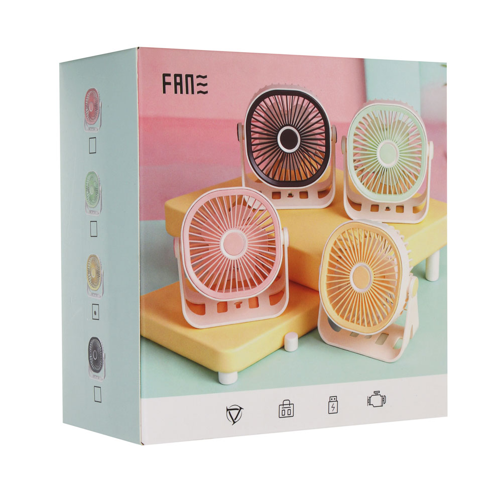 Вентилятор настольный тм LEBEN 3.7в/400мАч, USB-кабель, цвет в ассортименте, арт.№ 243-024