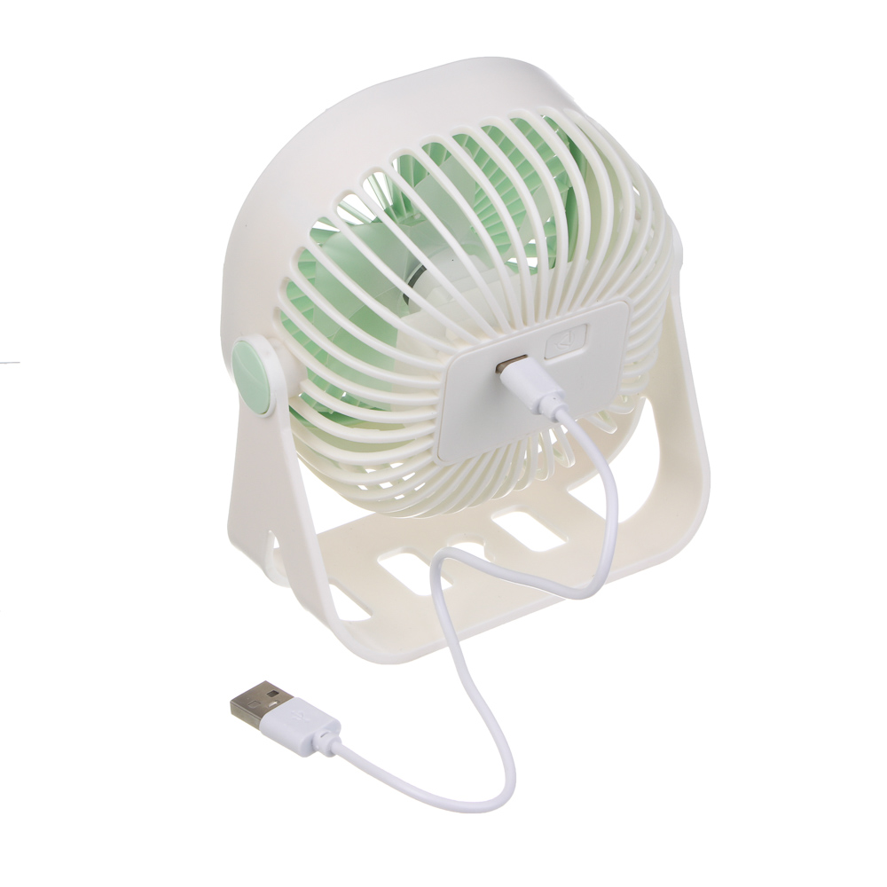 Вентилятор настольный тм LEBEN 3.7в/400мАч, USB-кабель, цвет в ассортименте, арт.№ 243-024