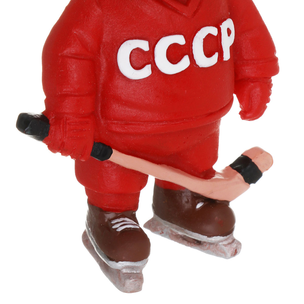 Подвесное украшение "Овечка Хоккеист" тм СНОУ БУМ 9,5 см, полирезин, арт.№ 397-593
