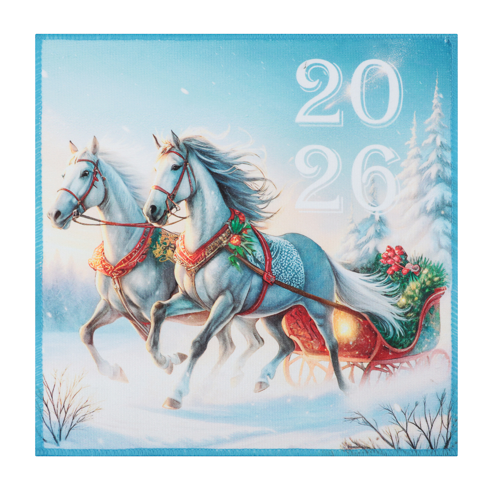 PROVANCE Щелкунчик Салфетка символ года, 30х30см, 100% полиэстер, 6 дизайнов, арт.№ 492-302