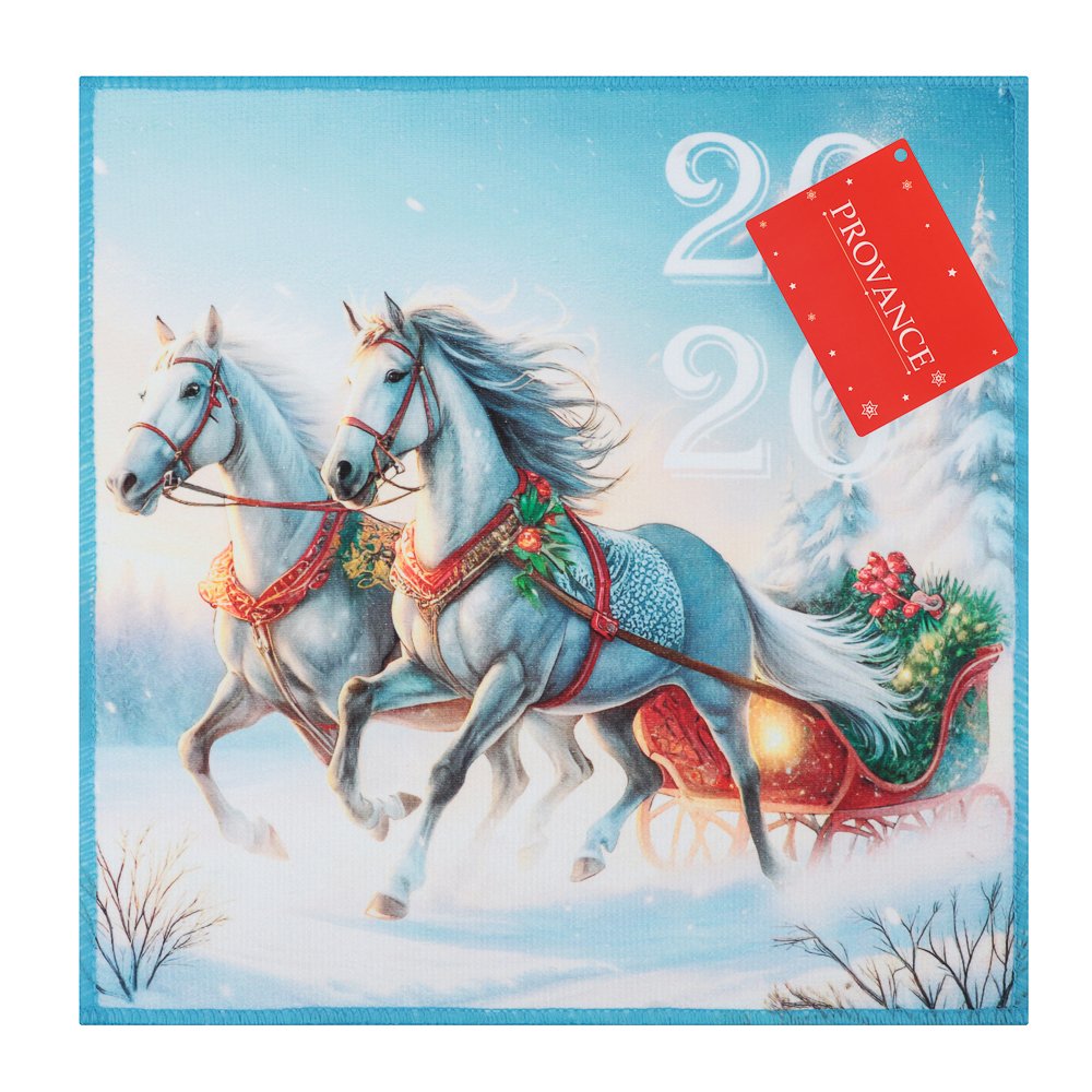 PROVANCE Щелкунчик Салфетка символ года, 30х30см, 100% полиэстер, 6 дизайнов, арт.№ 492-302