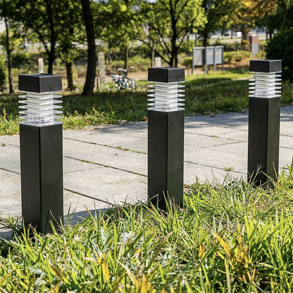 Светильник садовый на солн. батарее тм INBLOOM, 6х6х38,5см,1LED, белый, AAA100mAh Ni-MH, 1реж.,PP, арт.№ 475-348