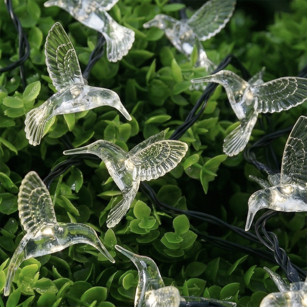 Гирлянда на солн. батар. тм INBLOOM Колибри, 7м, 20LED, шампань, AA600mAh Ni-MH,2 реж.,ABS,PVC,PS, арт.№ 351-614