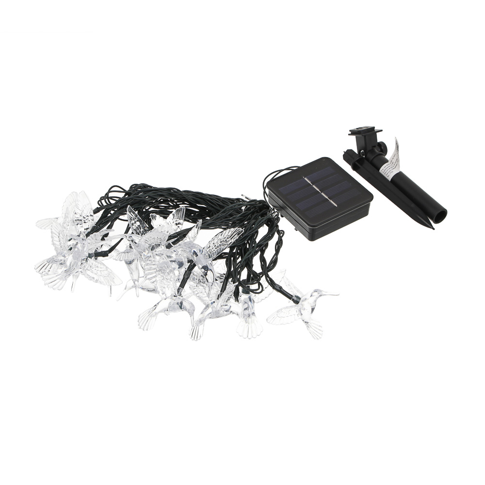 Гирлянда на солн. батар. тм INBLOOM Колибри, 7м, 20LED, шампань, AA600mAh Ni-MH,2 реж.,ABS,PVC,PS, арт.№ 351-614