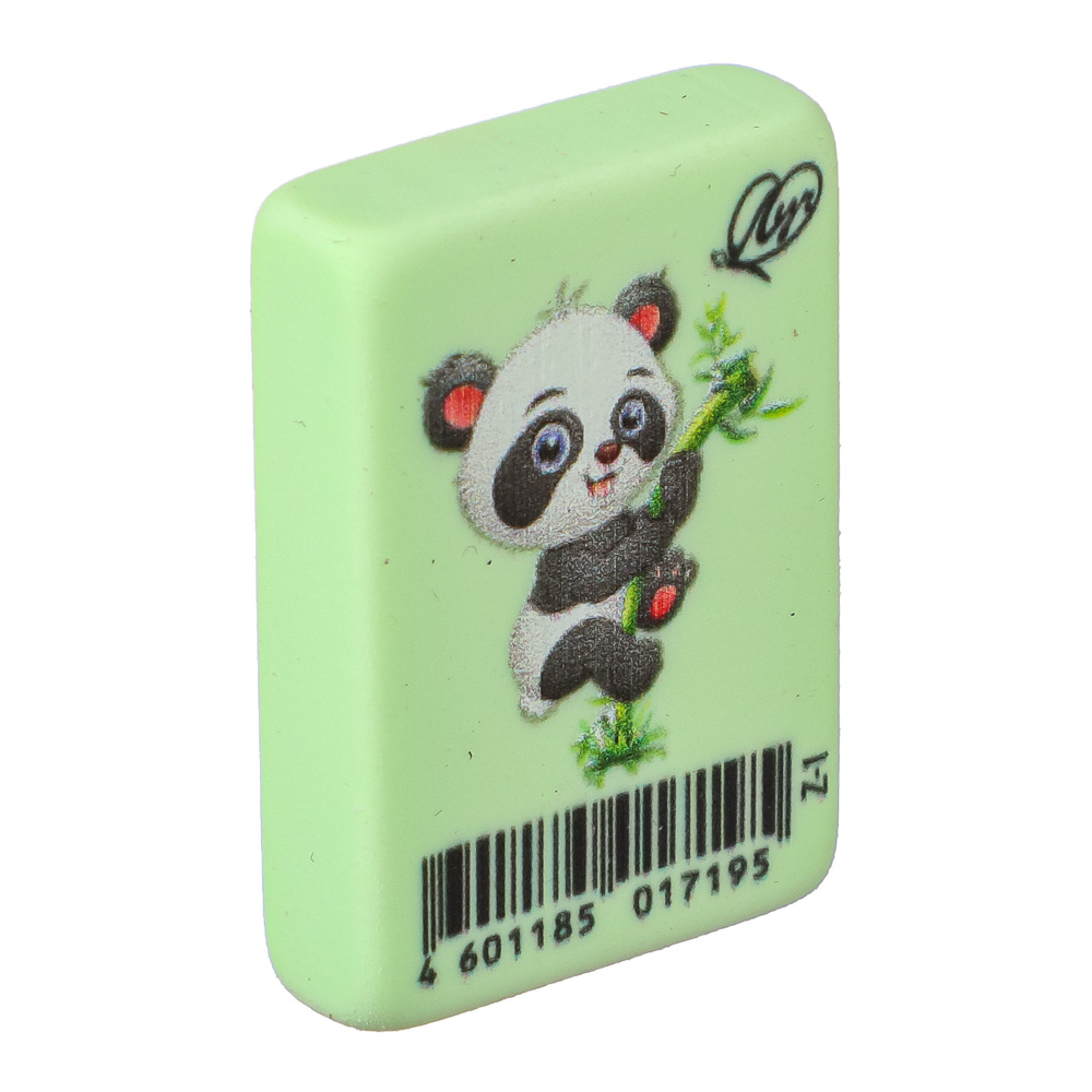 ЛУЧ Ластик "ZOO", пастельные цвета, 3,5х2,5х0,8см, 3 дизайна, ТПР, инд. штрихкод, арт.№ 607-024