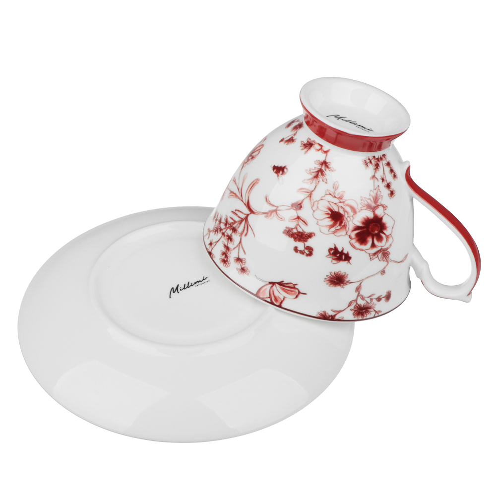 Набор чайный 4 пр., 220мл, MILLIMI, Дуэт, фарфор, арт.№ 802-514