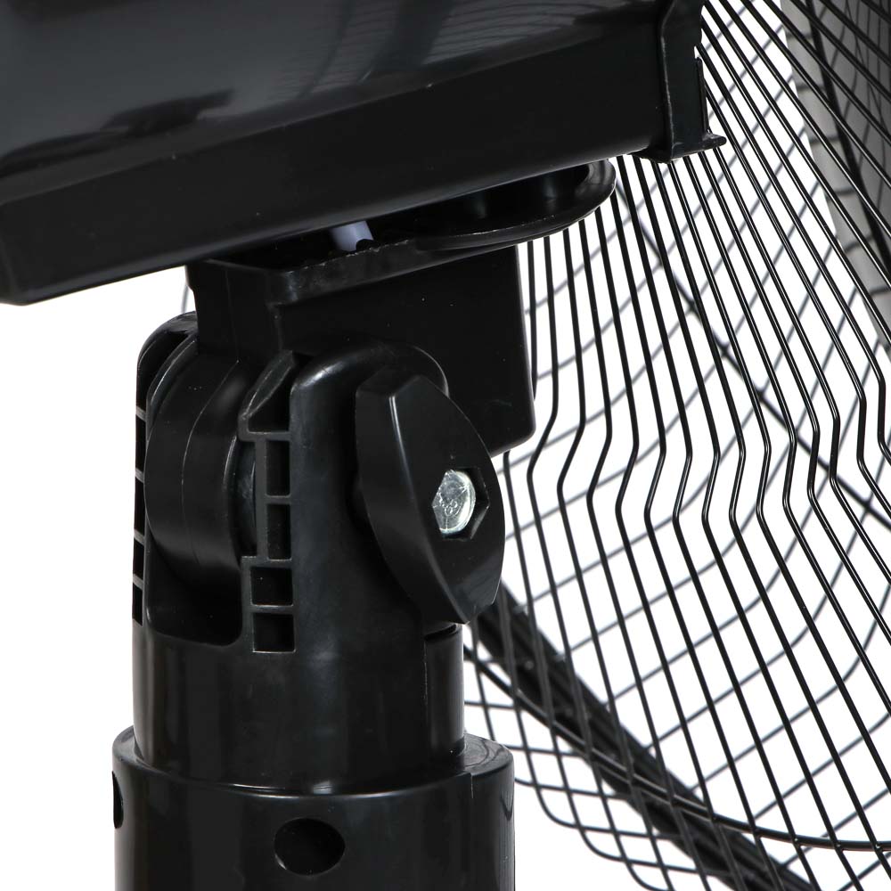 Вентилятор напольный тм LEBEN 45Вт, 3 скорости, диаметр 43см, 220в, черный, арт.№ 243-005