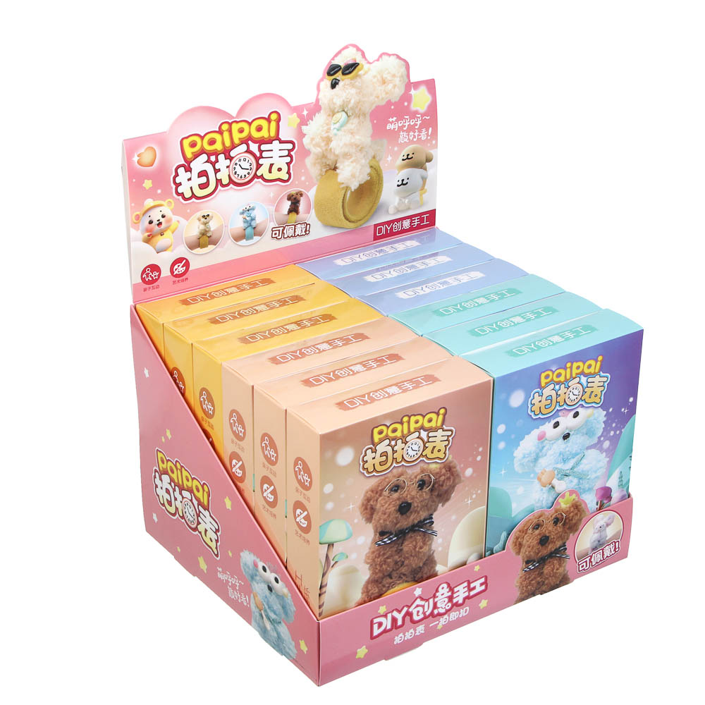 Набор для творчества "Мякиши" животные из меховых палочек, PP, клей, PVC, 12,5х17,7х3,8см, 4 дизайна, арт.№ 283-226