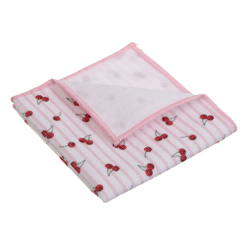 Набор салфеток тм VETTA Черри, 6 шт, 30х30 см, 200г/кв. м., 3 цвета, полиэстер диз1, арт.№ 448-374