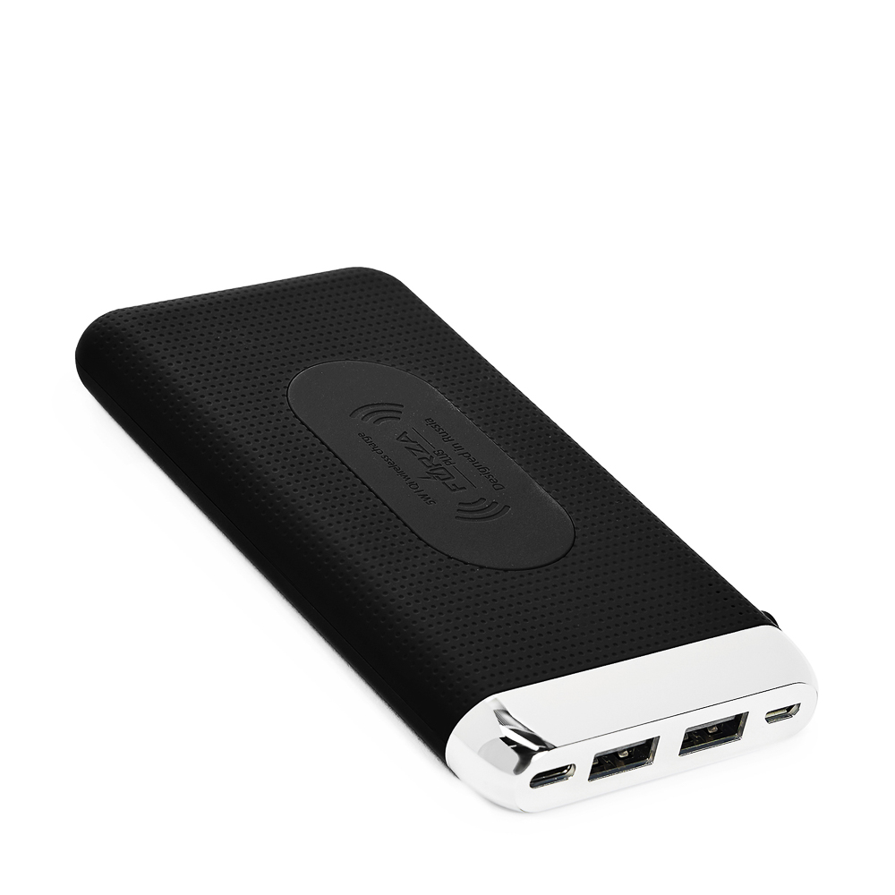 FORZA КИРЯ Аккумулятор мобильный беспроводной, 8000 мАч, 2USB, 2А, прорезиненный, пластик, 3 цвета, арт.№ 916-391