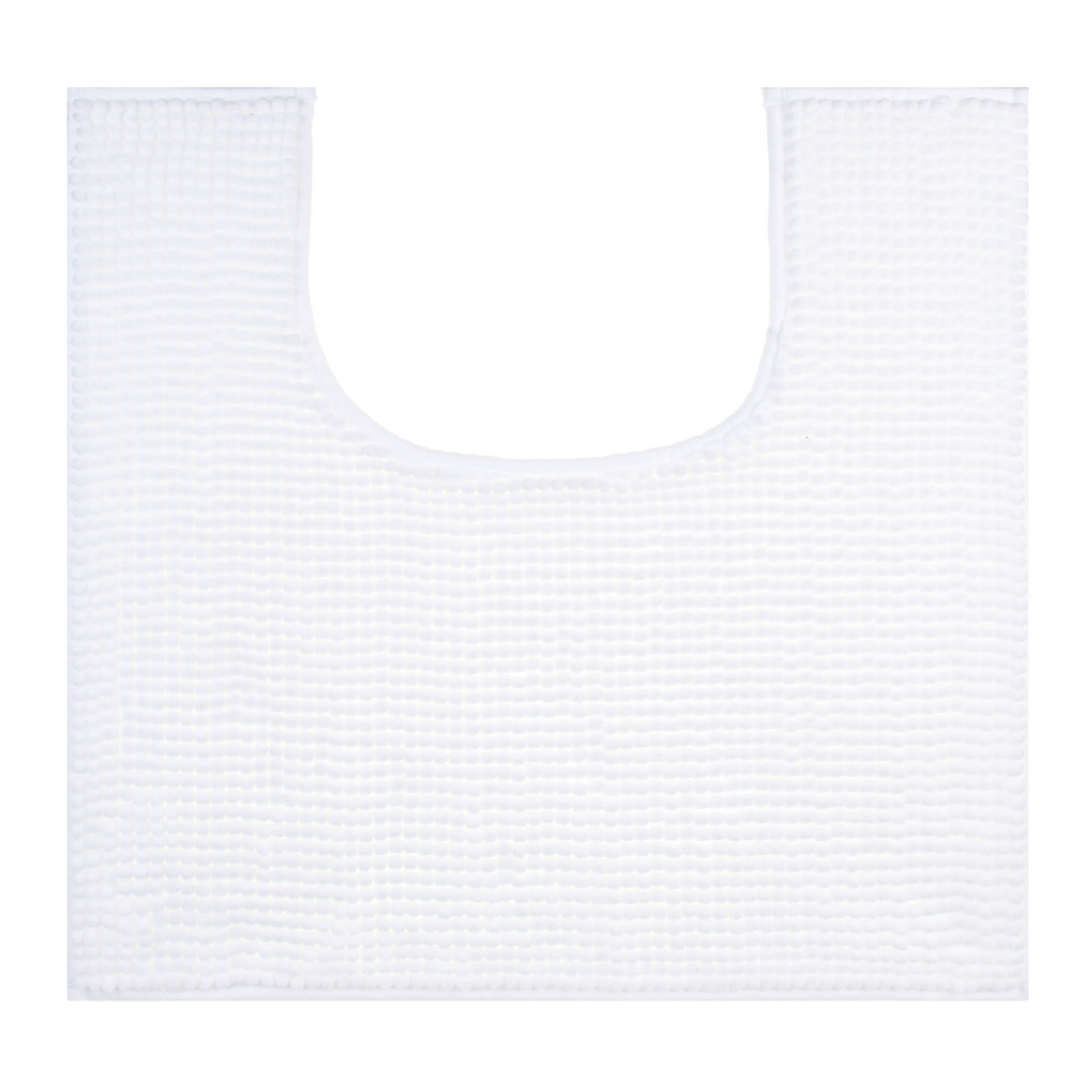 VETTA Коврик для туалета, 50х50см, синель 1,2см, белый, арт.№ 462-732