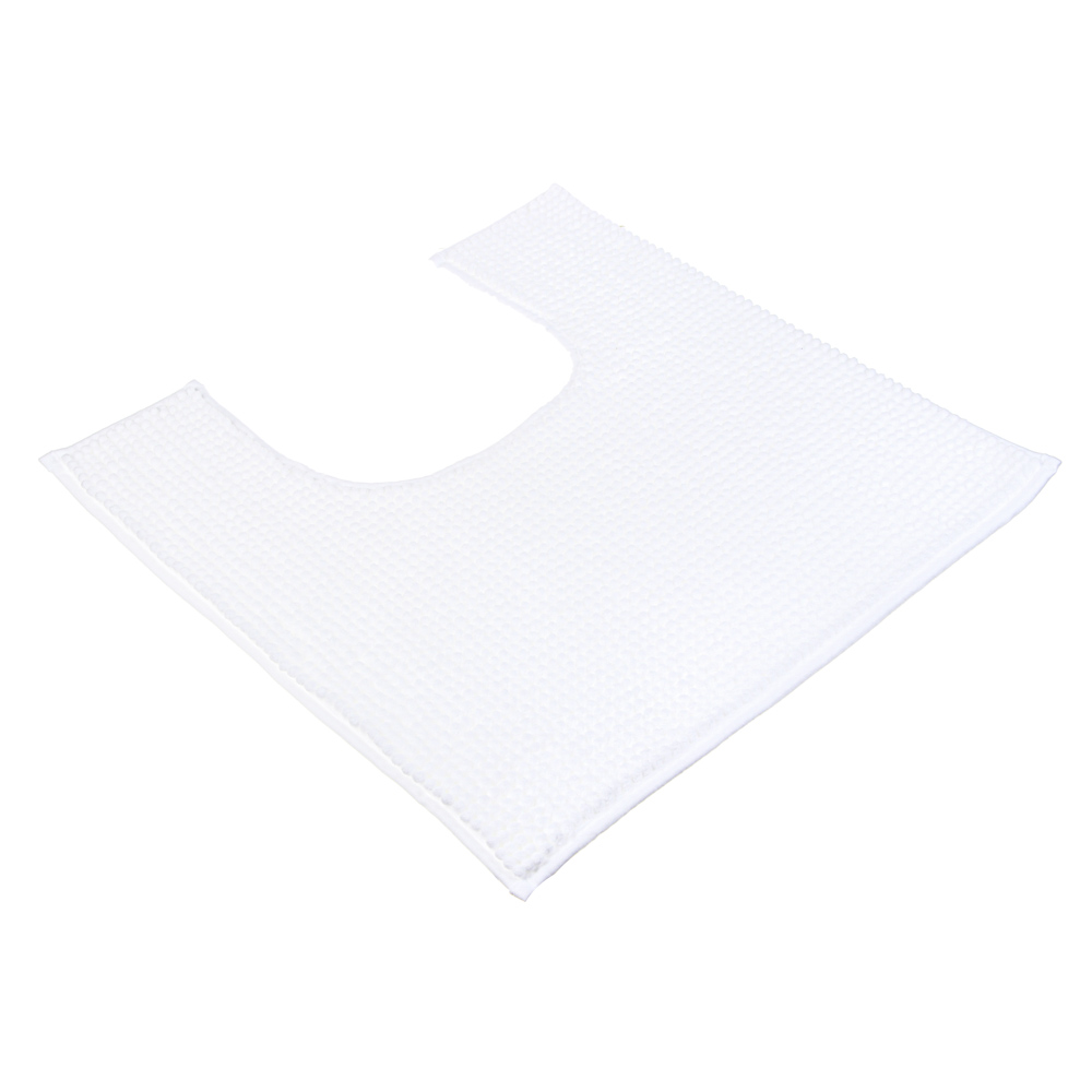 VETTA Коврик для туалета, 50х50см, синель 1,2см, белый, арт.№ 462-732