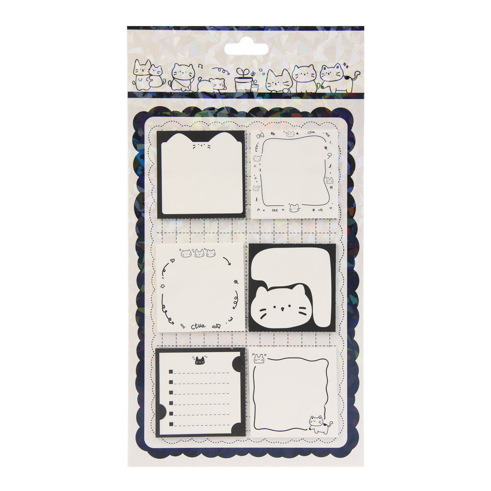 Набор бумаги для заметок, 1 отрывной блок и 6 клейких по 20л, 80г, "Друзья Товарищи", уп. 13,5х25см, арт.№ 557-116