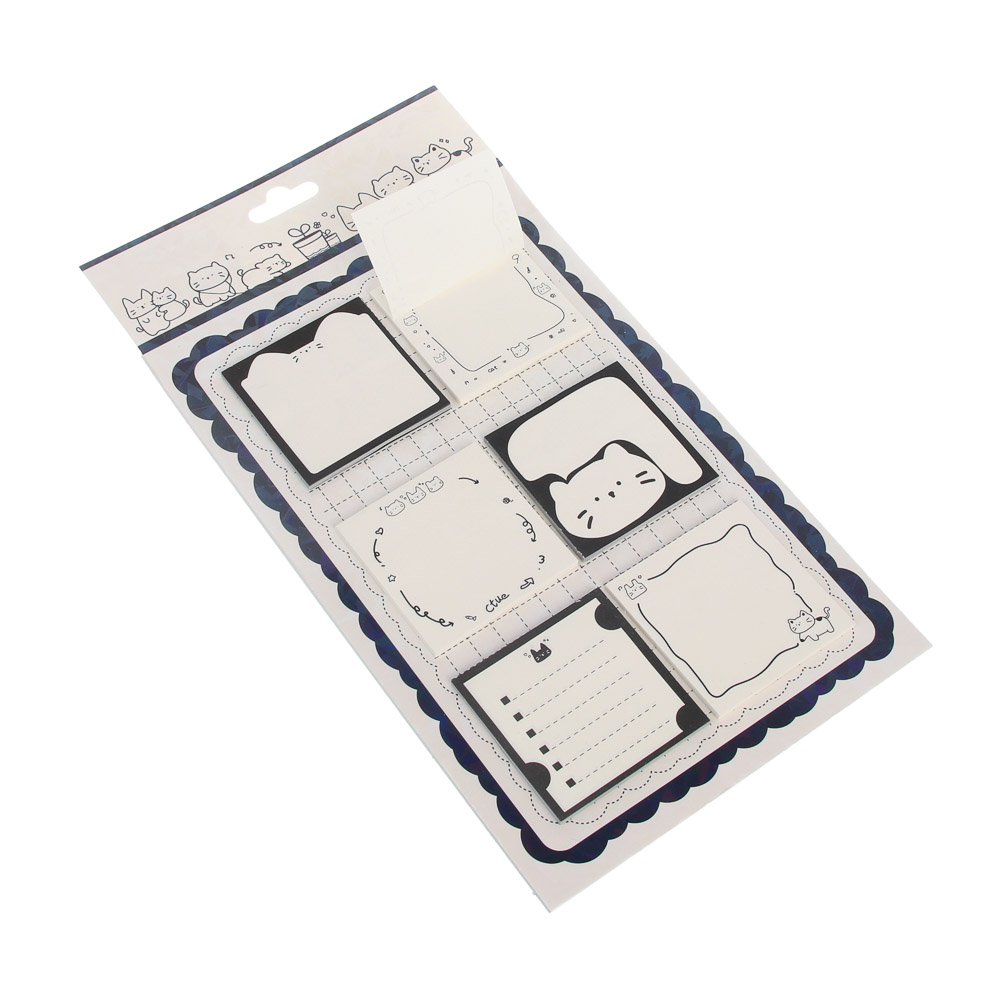 Набор бумаги для заметок, 1 отрывной блок и 6 клейких по 20л, 80г, "Друзья Товарищи", уп. 13,5х25см, арт.№ 557-116