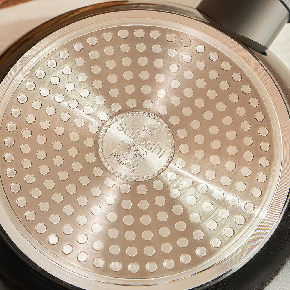 SATOSHI Карбон Сковорода литая d20см, антипригарное покрытие Мрамор, индукция, арт.№ 846-451