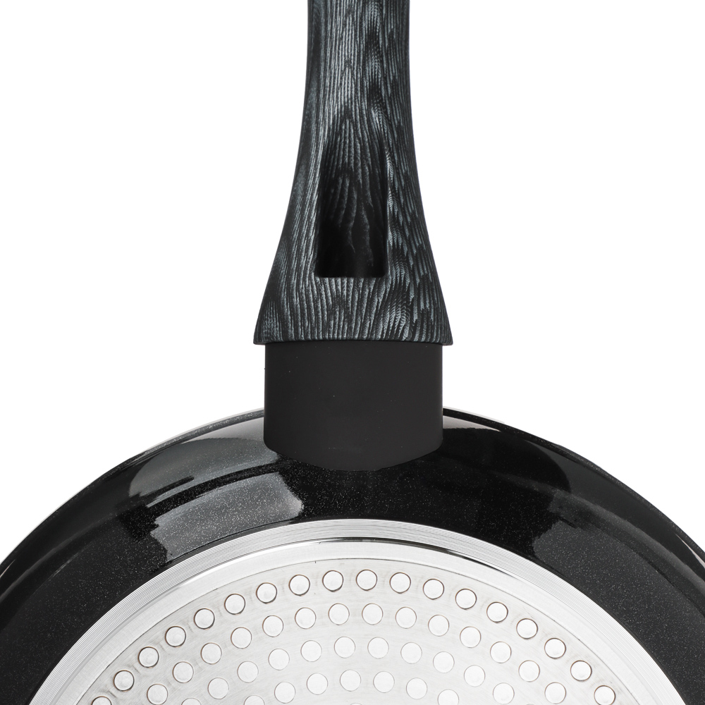 SATOSHI Карбон Сковорода литая d24см, антипригарное покрытие Мрамор, индукция, арт.№ 846-452