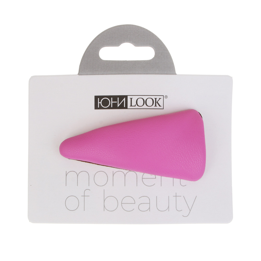 ЮНИLOOK Зажим для волос, 6,8см, сплав, PU, 3 цвета, ACS-19, арт.№ 321-003