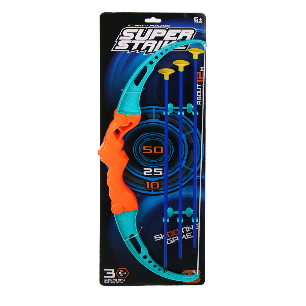 Игровой набор лук, 3 стрелы, тм ИГРОЛЕНД, PP, арт.№ 261-813