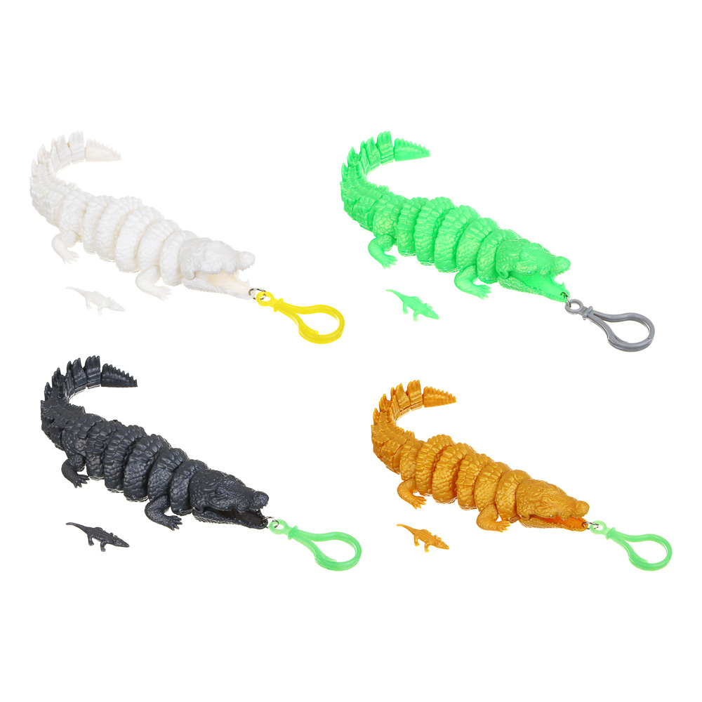 ХОББИХИТ Набор для творчества, 3D- конструктор "Крокодил", PP, 26,5х3,5х17см, 4 вида, арт.№ 265-661